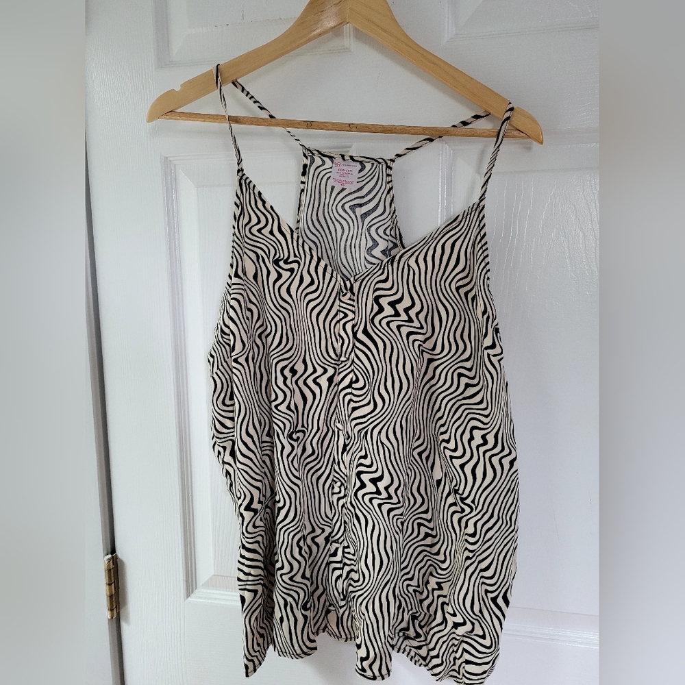 Zebra pattern cami
